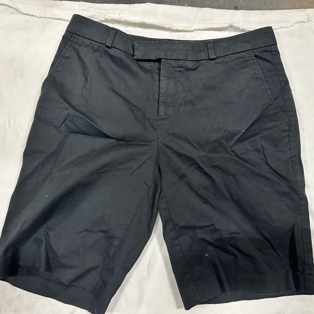 Banana Republic Black Flat Front Shorts